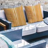 Anja Penny Ticking Lumbar Indoor/Outdoor Throw Pillow