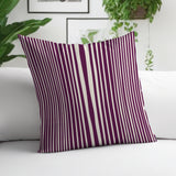 Anja Penny Ticking Square Indoor/Outdoor Throw Pillow