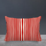Anja Penny Ticking Lumbar Indoor/Outdoor Throw Pillow