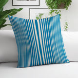 Anja Penny Ticking Lumbar Indoor/Outdoor Throw Pillow