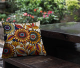 Anvi Floral Reversible Indoor/Outdoor Pillow