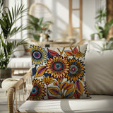 Anvi Floral Reversible Indoor/Outdoor Pillow