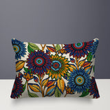 Patriot Floral Lumbar Indoor/Outdoor Throw Pillow