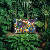 Patriot Floral Lumbar Indoor/Outdoor Throw Pillow