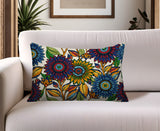 Patriot Floral Lumbar Indoor/Outdoor Throw Pillow