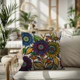 Anvi Floral Reversible Indoor/Outdoor Pillow