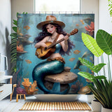 Aquata Shower Curtain in Black - view 3