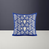 Asake Geometric Reversible Indoor/Outdoor Square Pillow Cover