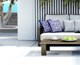 Asake Geometric Reversible Indoor/Outdoor Square Pillow Cover