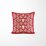 Asake Geometric Reversible Indoor/Outdoor Square Pillow Cover
