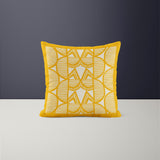 Asake Geometric Reversible Indoor/Outdoor Square Pillow Cover