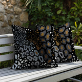 Ashly Zebra Print Indoor/Outdoor Reversible Square Pillow