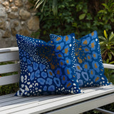 Ashly Zebra Print Indoor/Outdoor Reversible Square Pillow