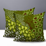 Ashly Zebra Print Indoor/Outdoor Reversible Square Pillow