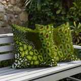 Ashly Zebra Print Indoor/Outdoor Reversible Square Pillow