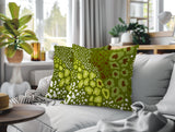 Ashly Zebra Print Indoor/Outdoor Reversible Square Pillow