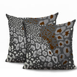 Ashly Zebra Print Indoor/Outdoor Reversible Square Pillow