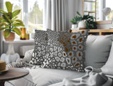 Ashly Zebra Print Indoor/Outdoor Reversible Square Pillow