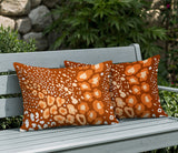 Ashly Zebra Print Indoor/Outdoor Reversible Rectangular Pillow