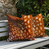 Ashly Zebra Print Indoor/Outdoor Reversible Square Pillow