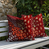 Ashly Zebra Print Indoor/Outdoor Reversible Square Pillow