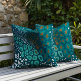 Ashly Zebra Print Indoor/Outdoor Reversible Square Pillow