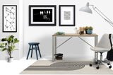 Askia low pile chair mat in Beige