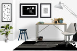 Askia low pile chair mat in Black