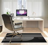 Askia low pile chair mat in Black
