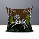 Asty Zebra Reversible Indoor/Outdoor Square Pillow