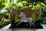 Asty Zebra Reversible Indoor/Outdoor Square Pillow