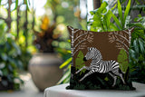 Asty Zebra Reversible Indoor/Outdoor Square Pillow