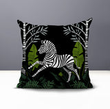 Asty Zebra Reversible Indoor/Outdoor Square Pillow