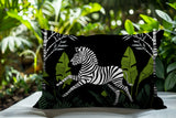 Asty Zebra Reversible Indoor/Outdoor Square Pillow