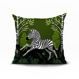 Asty Zebra Reversible Indoor/Outdoor Square Pillow
