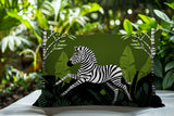Asty Zebra Reversible Indoor/Outdoor Square Pillow