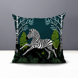 Asty Zebra Reversible Indoor/Outdoor Square Pillow