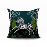 Asty Zebra Reversible Indoor/Outdoor Square Pillow