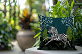 Asty Zebra Reversible Indoor/Outdoor Square Pillow