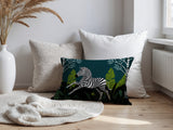 Asty Zebra Reversible Indoor/Outdoor Square Pillow