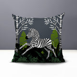 Asty Zebra Reversible Indoor/Outdoor Square Pillow
