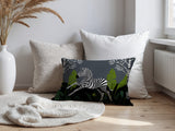 Asty Zebra Reversible Indoor/Outdoor Square Pillow