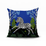 Asty Zebra Reversible Indoor/Outdoor Square Pillow