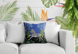 Asty Zebra Reversible Indoor/Outdoor Square Pillow