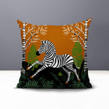 Asty Zebra Reversible Indoor/Outdoor Square Pillow