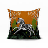 Asty Zebra Reversible Indoor/Outdoor Square Pillow