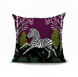 Asty Zebra Reversible Indoor/Outdoor Square Pillow