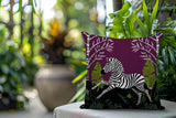 Asty Zebra Reversible Indoor/Outdoor Square Pillow