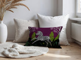 Asty Zebra Reversible Indoor/Outdoor Square Pillow