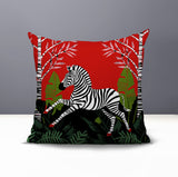 Asty Zebra Reversible Indoor/Outdoor Square Pillow